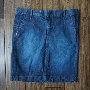 High Waisted Denim Skirt